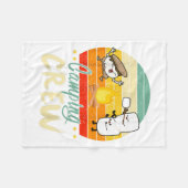 Funny Smore Camping Crew Familiencamper Kindergart Fleecedecke (Vorderseite (Horizontal))