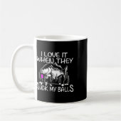 Funny Smutty Fisher Carp Fischen Kaffeetasse (Links)