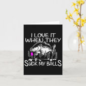 Funny Smutty Fisher Carp Fischen Karte (Gelbe Blume)