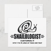 Funny Snail Postkarte (Vorne/Hinten)