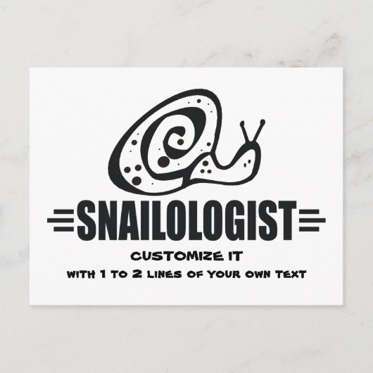 Funny Snail Postkarte (Vorderseite)