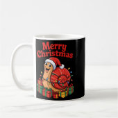 Funny Snail Santa Hat Animals Lovers Ugly Christma Kaffeetasse (Links)