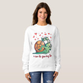 Funny Snail Valentine Running Sweatshirt (Vorne ganz)