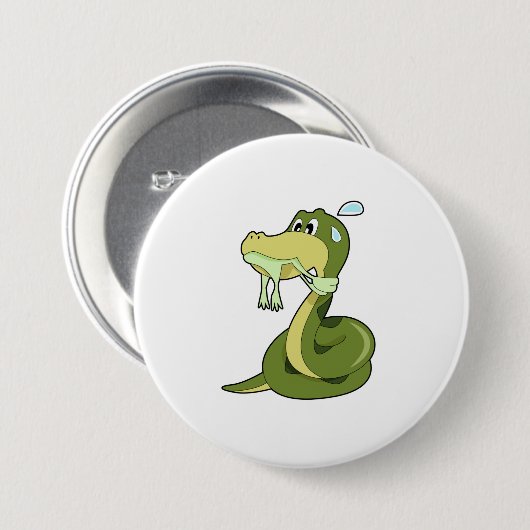 Funny Snake Button (Vorne & Hinten)