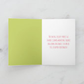 Funny Snake Clown Happy Birthday Grußkarte Karte (Innenseite)