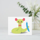 Funny Snake Clown w/ Snake Balloon Animal Postcad Postkarte (Stehend Vorderseite)