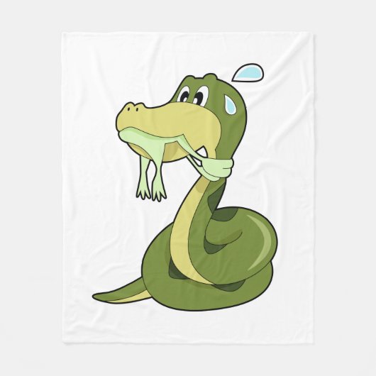 Funny Snake Fleecedecke (Vorderseite)
