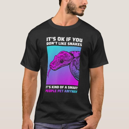 Funny Snake Lover Python Boa Cornsnake T-Shirt (Vorderseite)