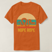 Funny Snake Nope Rope Retro T-Shirt (Design vorne)