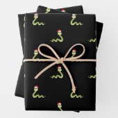 Funny Snake Weihnachtsmann Weihnachten froh Weihna Geschenkpapier Set (Beispiel)