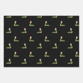 Funny Snake Weihnachtsmann Weihnachten froh Weihna Geschenkpapier Set (Vorderseite)