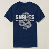 Funny Snake World Snake Day Reptile GiftTShirt T-Shirt (Design vorne)