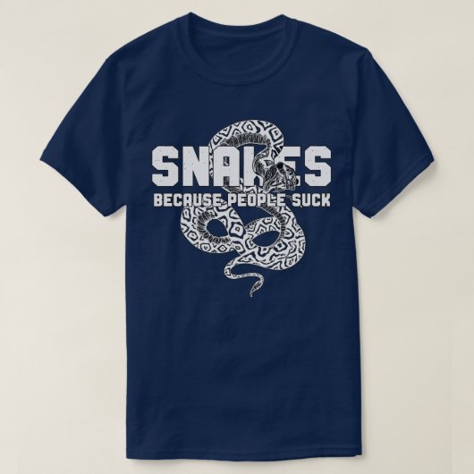 Funny Snake World Snake Day Reptile GiftTShirt T-Shirt (Design vorne)