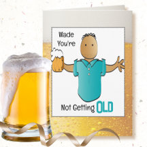 Funny Snarky Male Cartoon Beer Fun Ethnic Geburtst