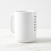 Funny Snarky nutzen Sie Ihr Gehirn Kaffeetasse (Vorderseite Links)