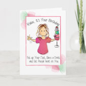 Funny Snarky Sarcastic Female 40. Geburtstag Karte (Vorderseite)