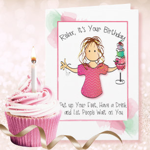 Funny Snarky Sarcastic Female 40. Geburtstag Karte