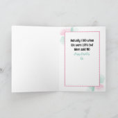 Funny Snarky Sassy Cartoon Sister Birthday Karte (Innenseite)