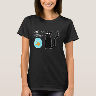 Funny Snasses Happen Oh Sushi Cat Goldfish Gl T-Shirt