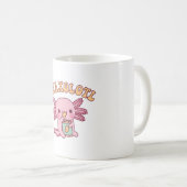 Funny Snaxolotl Axolotl Munching on Potato Chips Kaffeetasse (VorderseiteRechts)