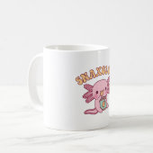 Funny Snaxolotl Axolotl Munching on Potato Chips Kaffeetasse (Vorderseite Links)
