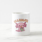 Funny Snaxolotl Axolotl Munching on Potato Chips Kaffeetasse (Mittel)