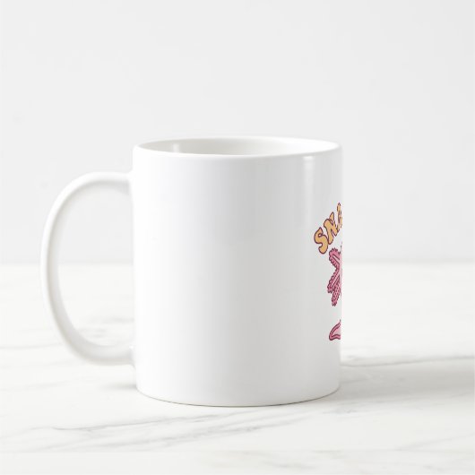 Funny Snaxolotl Axolotl Munching on Potato Chips Kaffeetasse (Links)