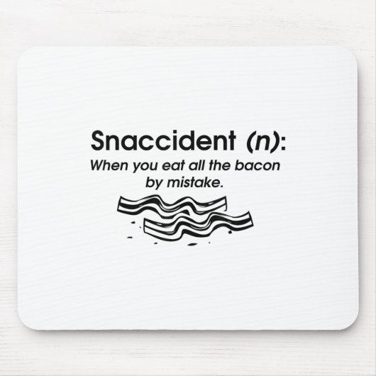 Funny Sndisaster Bacon Art für Kindermänner Frauen Mousepad (Vorne)