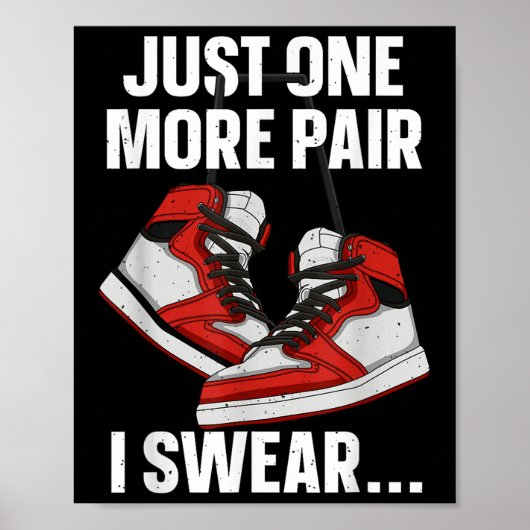 Funny Sneaker Kunst für Männer Frauen Kinder Scuts Poster (Vorne)