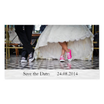 Funny Sneakers Save the Date Hochzeitskarte