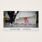 Funny Sneakers Save the Date Hochzeitskarte (Vorderseite)
