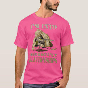 Funny Sniper Camouflage Long Distance Relationship T-Shirt