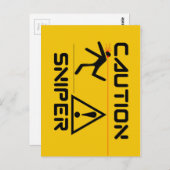 Funny Sniper Postkarte (Vorne/Hinten)