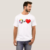Funny Snooker Design T-Shirt (Vorne ganz)
