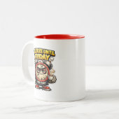 Funny Snooze Until Friday Alarm Clock Mug Zweifarbige Tasse (Vorderseite Links)