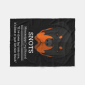 Funny Snots Mississip Leg Hound Christmas Vacation Fleecedecke (Vorderseite (Horizontal))