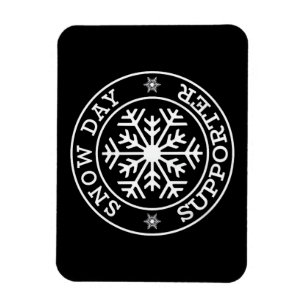 Funny Snow Day Supporter Lehrerin Schüler Winter S Magnet