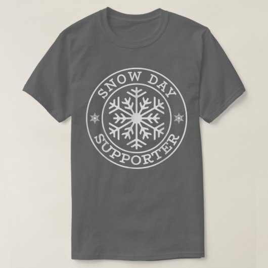 Funny Snow Day Supporter Teacher Student Winter Sn T-Shirt (Design vorne)