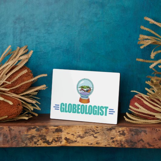 Funny Snow Globe Fotoplatte (Seite)