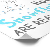 Funny Snow How Snowflakes Are Really Made  Poster (Ecke)