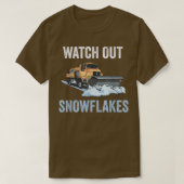 Funny Snow Plough Pass auf Schneeflocken stört Gr T-Shirt (Design vorne)