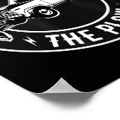 Funny Snow Plow - Don't Crowd The Plow  Poster (Ecke)