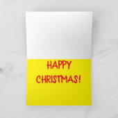 Funny Snow Prank Praktischer Witz Feiertagskarte (Innenseite)