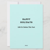 Funny Snow Ski Holiday Weihnachtskarten Feiertagskarte (Rückseite)