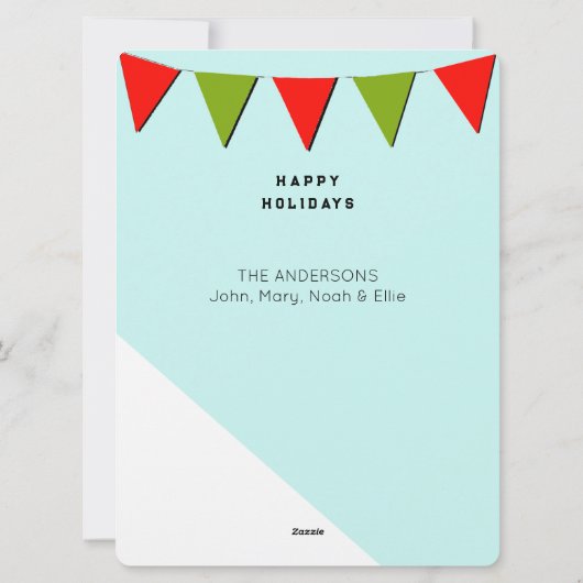 Funny Snow Skiing Weihnachten (Rückseite)