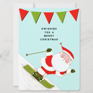Funny Snow Skiing Weihnachten