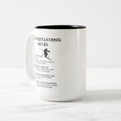 Funny Snow Sport Spaß für Pulverfass Zweifarbige Tasse (Vorderseite Links)