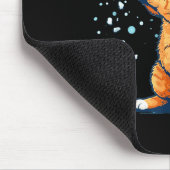 Funny Snowball Cat In Winter For Men Women Kids Mousepad (Ecke)