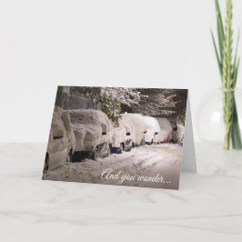 Funny Snowbird Christmas Card Feiertagskarte