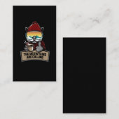 Funny Snowboard Ski Cat Snow Goggles Berge Visitenkarte (Vorne/Hinten)